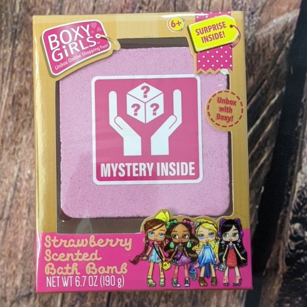 Boxy girls bath bomb mystery strawberry scented
